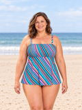 Aqua Sunset Stripe